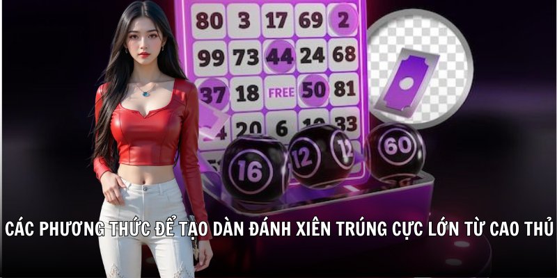 Các phương thức để tạo dàn đánh xiên trúng cực lớn từ cao thủ